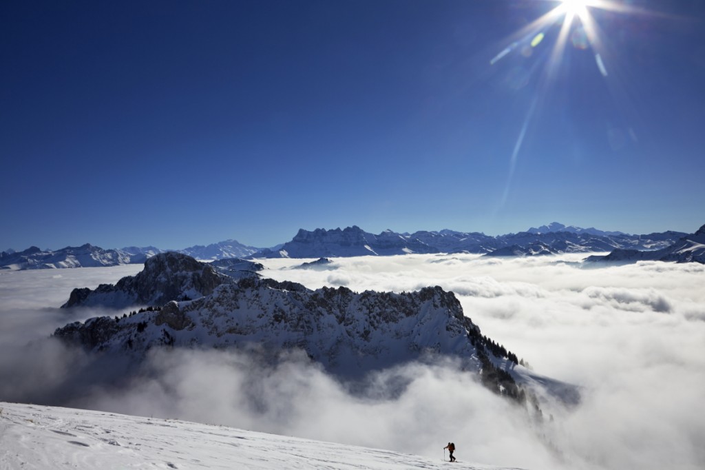 Sortie sur la mer de nuage