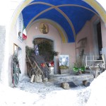 Le porche de l'église de Chialvetta