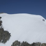 Arrivée au sommet du Tacul