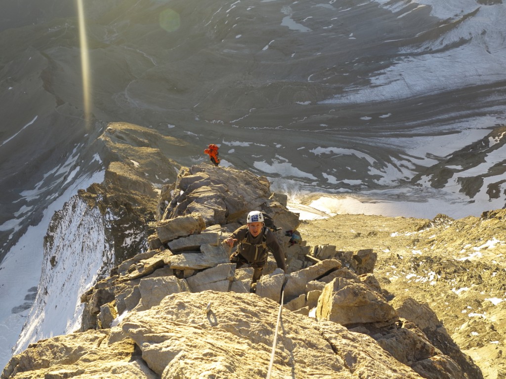 Sur l'arête du Hornli