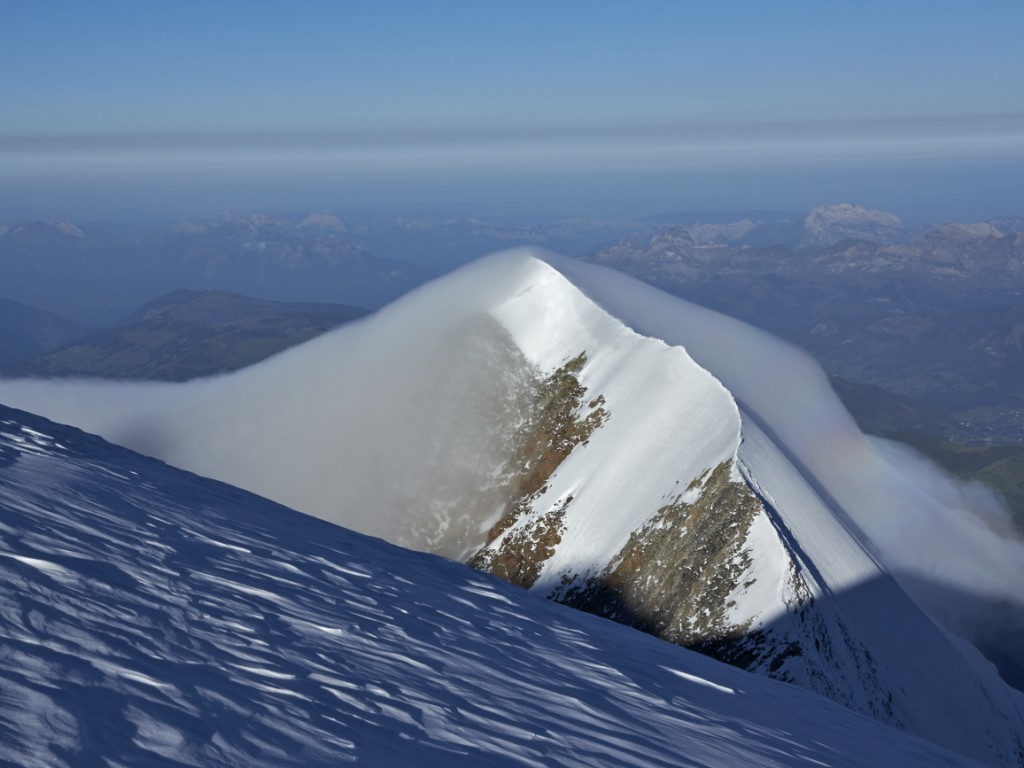 l'aiguille de Bionnassay dans son voile