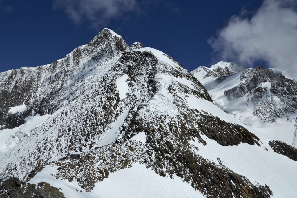 le refuge Durier et l'aiguille de Bionnassay