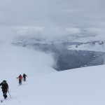 Arrivee au sommet du Mont Hauron en péninsule antarctique