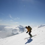 Christophe a fond dans la descente du Mont Scott en péninsule antarctique