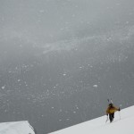 Christophe dans la montee du Demaria en péninsule antarctique