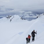 Dans les crevasses du Mont Harris en péninsule antarctique