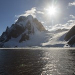 depart du Mont scott en péninsule antarctique