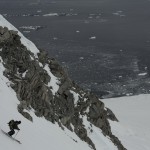 Descente a ski du Mont Mills en péninsule antarctique