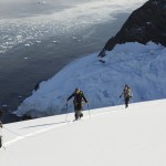 La cordee au depart du Scott en péninsule antarctique