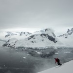 Marc dans la descente du Demaria en péninsule antarctique