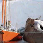 Podorange amarree a l'epave du baleinier Emperor