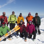 Tout le groupe au sommet du Mont Scott en péninsule antarctique
