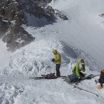 Valérie enlève ses peaux dans la tourmente!