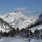 Le Cristallo en arrière plan