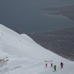 L'arete sommitale du Suphan Dagi. ski de randonnee lac de van turquie-32