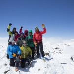 Le groupe au sommet du Suphan Dagi. ski de randonnee lac de van turquie-91