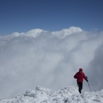 Quelques metres avant le sommet du Suphan Dagi. ski de randonnee lac de van turquie-81