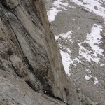 Ascension de l'aiguille de la Dibona par la voie Madier, massif des ecrins, refuge de la Dibona-3