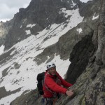 Ascension de l'aiguille de la Dibona par la voie Madier, massif des ecrins, refuge de la Dibona-4