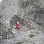 Ascension de l'aiguille de la Dibona par la voie Madier, massif des ecrins, refuge de la Dibona-5