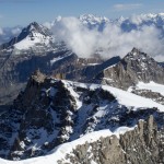 Toute l'arête depuis le sommet