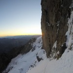 La traversée sous la face nord