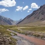 Juste avant Confluencia vallée d'Horcones inférieur