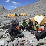 Au camp 2 à 5450 m