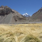 Le versant est de l'Aconcagua depuis "Casa Piedra"