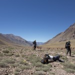La vallée de Vacas pendant le trek d'approche