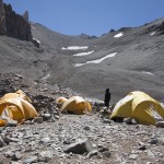 Le camp 1 à 5100 m