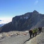 Montée vers "Guanacos" le camp 2