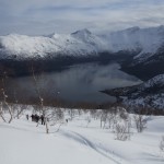 ski de randonnée dans les fjords de Bodo, Norvège-39