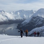 ski de randonnée dans les fjords de Bodo, Norvège-45