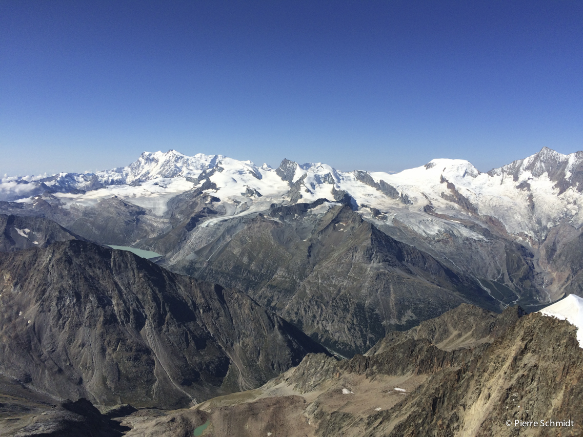 Rolf et Béa sur l'arête du Weissmies-24