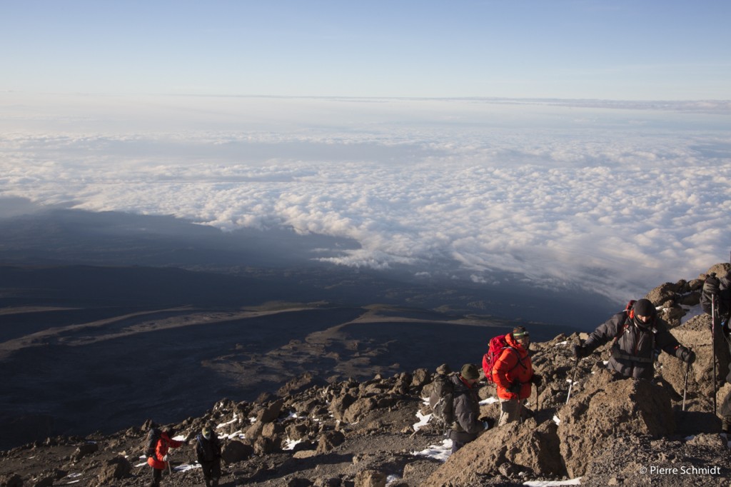 Montée au sommet avant Stella point