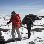 Isabelle et Jean arrivant au sommet