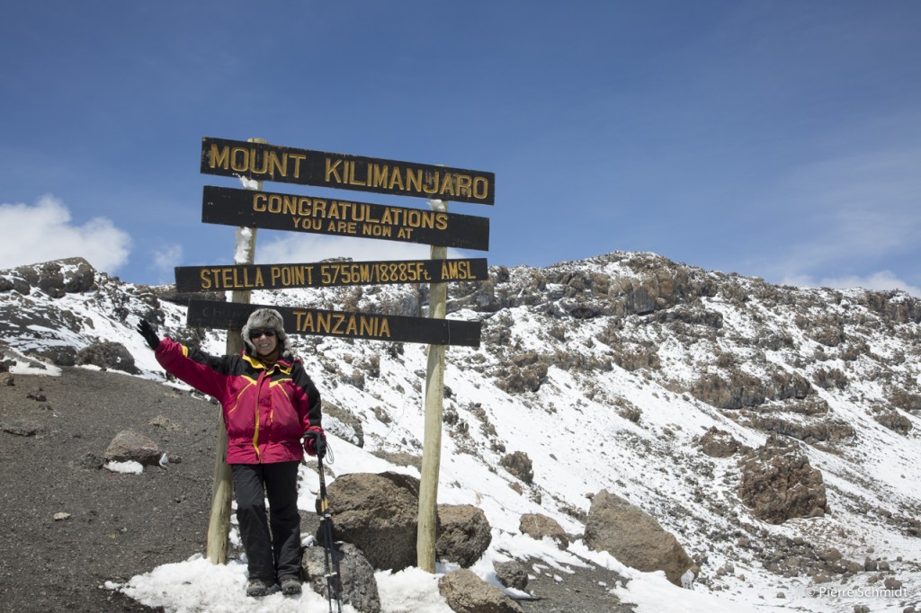 Geneviève à Stella point, quel courage