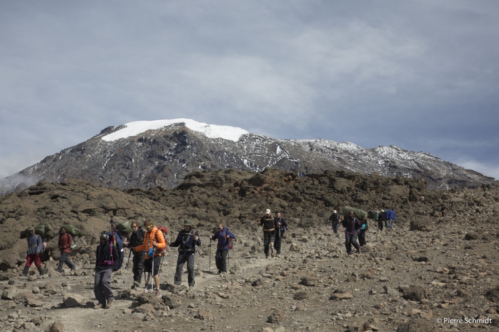 Descente sur Mweka camp