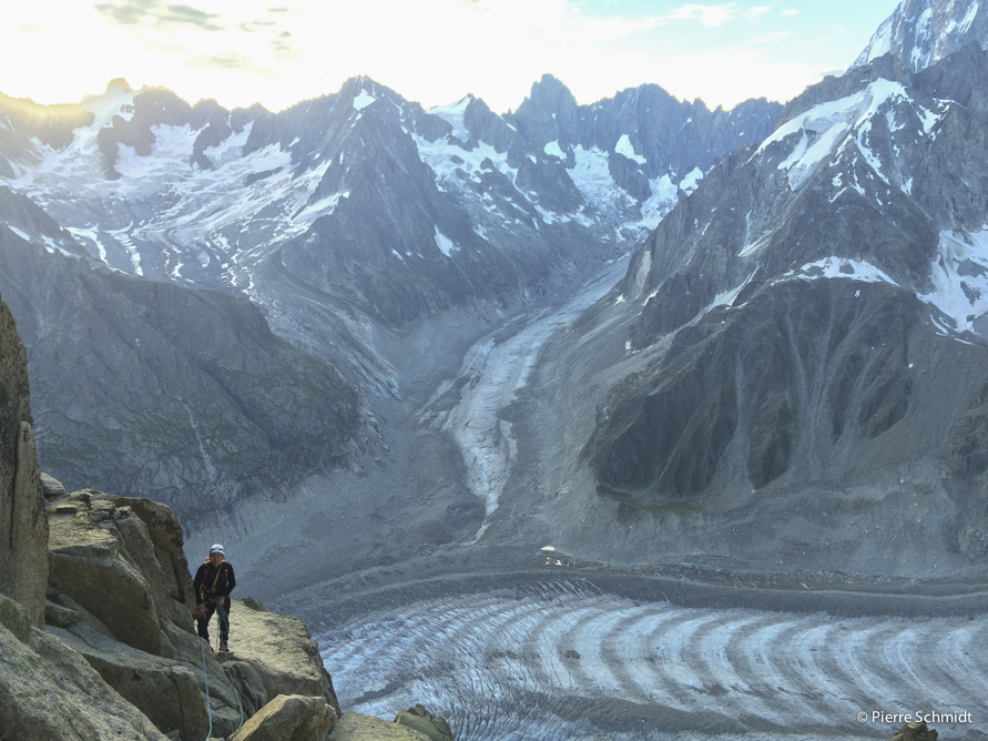 Gérard sur une vire