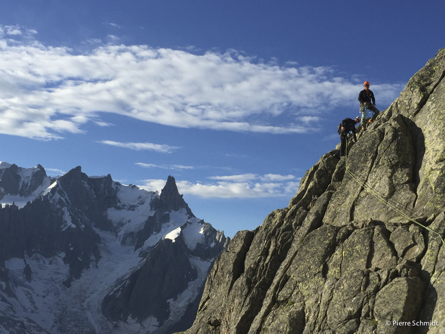 Eric et moi même pendant l'ascension