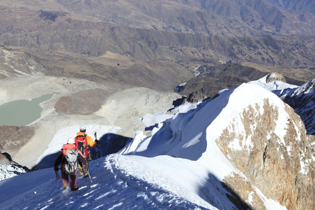 Ancohuma (6427m) et Illampu (6368m)